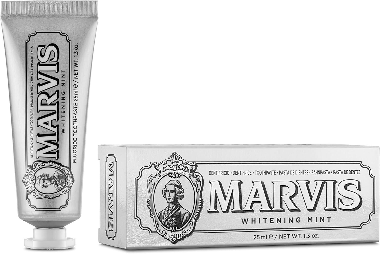  خمیردندان سفید کننده مارویس marvis whitening mint 25ml 