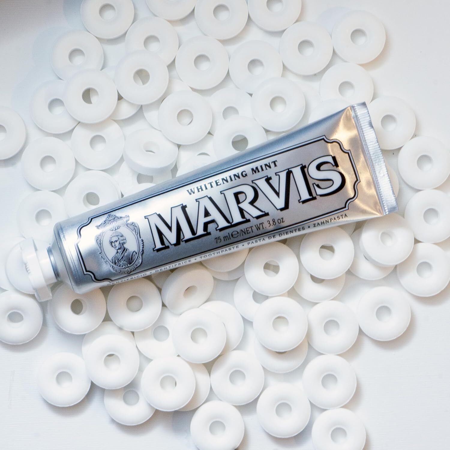  خمیردندان سفید کننده مارویس نعنا 85 میل marvis whitening mint 
