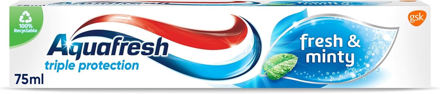  خمیردندان اکوافرش تریپل پروتکشن aquafresh triple protection طعم نعنا 