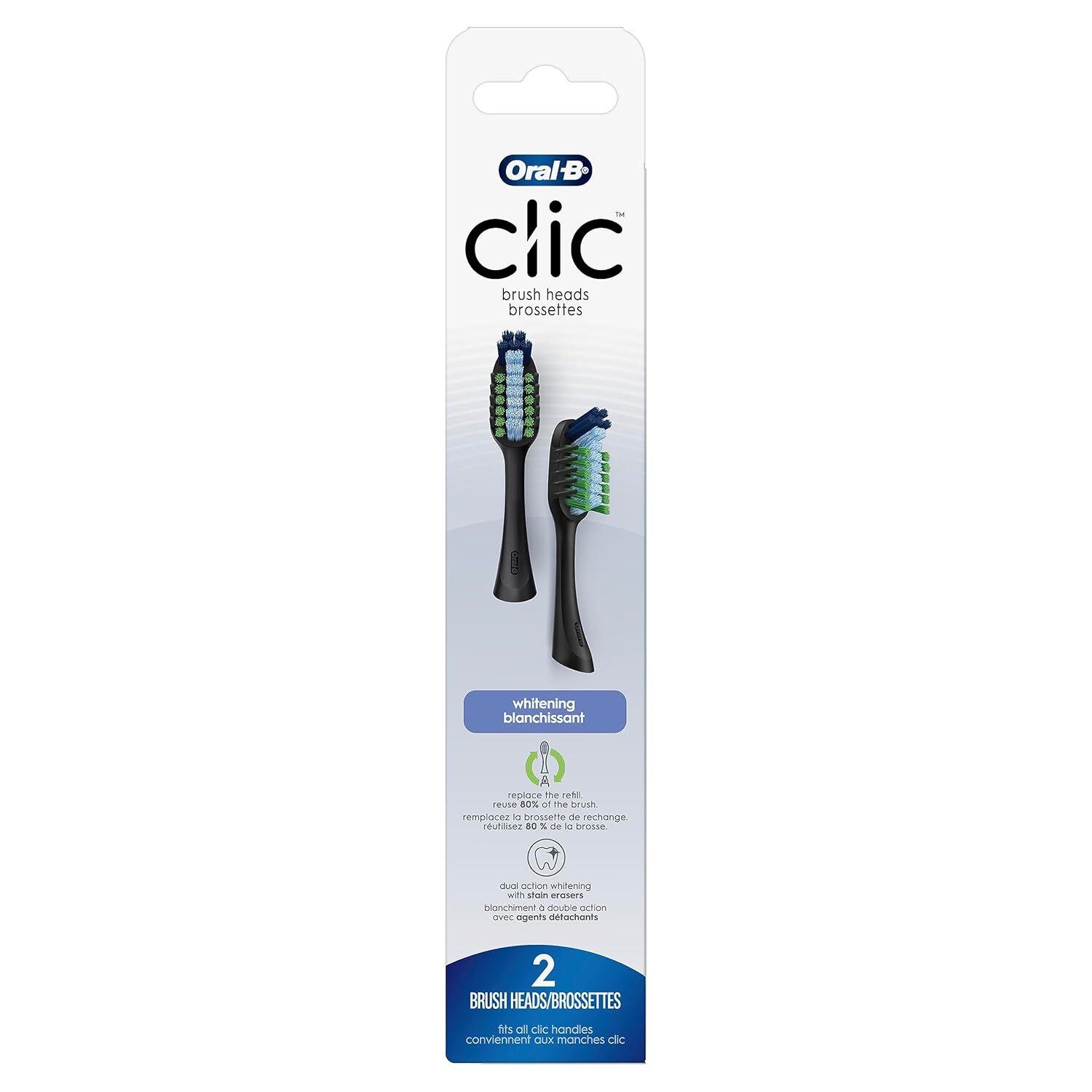  یدک مسواک کلیک کراس اکشن oral b clic cross action replacement heads 