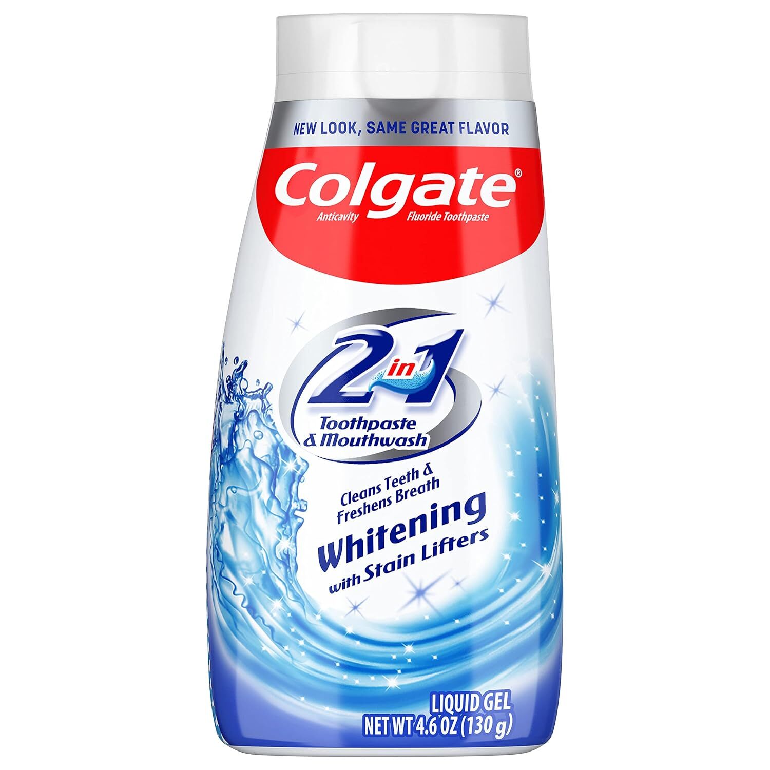  خمیردندان و دهانشویه کلگیت سفید کننده colgate 2 in 1 whitening 